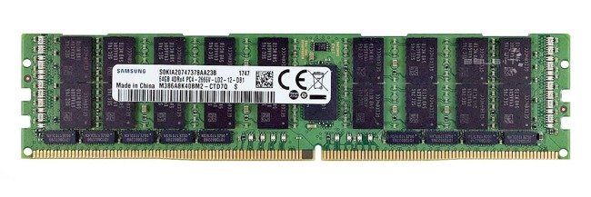 1x 64GB Samsung M386A8K40CM2-CTD ECC LRDIMM DDR4 4Rx4 2666MHZ PC4-21300 LRDIMM