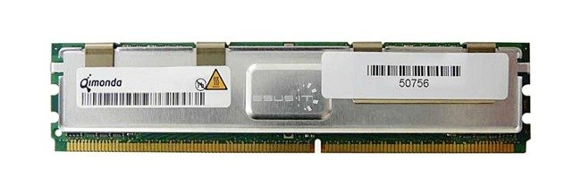 Arbeitspeicher 1x 2GB QIMONDA ECC FULLY BUFFERED DDR2 533MHz PC2-4200 FBDIMM | HYS72T256420HFD