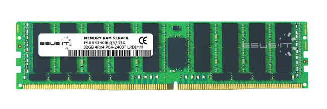 Arbeitspeicher 1x 32GB ESUS IT ECC LOAD REDUCED DDR4 4Rx4 2400MHz PC4-19200 LRDIMM | ESUD42400LQ4/32G