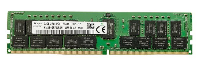 Arbeitspeicher 1x 32GB Hynix ECC REGISTERED DDR4 2Rx4 2933MHz PC4-23400 RDIMM | HMA84GR7JJR4N-WM