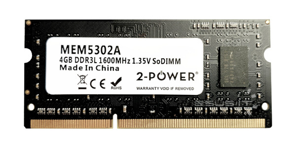 Arbeitspeicher 1x 4GB 2-POWER SO-DIMM DDR3 1600MHz PC3-12800 | MEM5302A