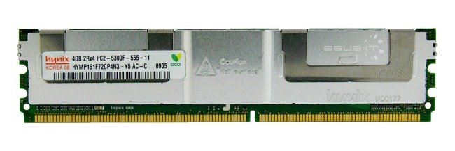 Arbeitspeicher 1x 4GB Hynix ECC FULLY BUFFERED DDR2 667MHz PC2-5300 FBDIMM | HYMP151F72CP4N3-Y5