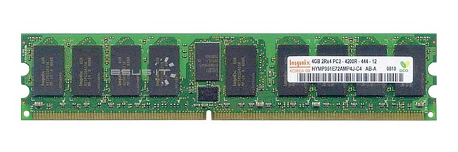 Arbeitspeicher 1x 4GB Hynix ECC REGISTERED DDR2  533MHz PC2-4200 RDIMM | HYMP351E72AMP4J-C4