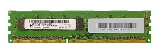 Arbeitspeicher 1x 4GB Micron ECC UNBUFFERED DDR3  1600MHz PC3-12800 UDIMM | MT9KSF51272AZ-1G6