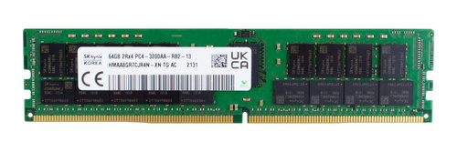 Arbeitspeicher 1x 64GB Hynix ECC REGISTERED DDR4 2Rx4 3200MHz PC4-25600 RDIMM | HMAA8GR7CJR4N-XN