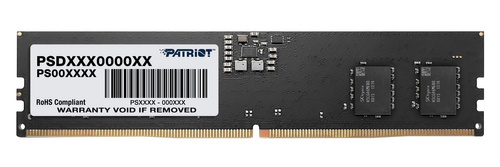 Arbeitspeicher 1x 8 GB Patriot NON-ECC UNBUFFERED DDR5 4800MHz PC5-38400 UDIMM | PSD58G480041