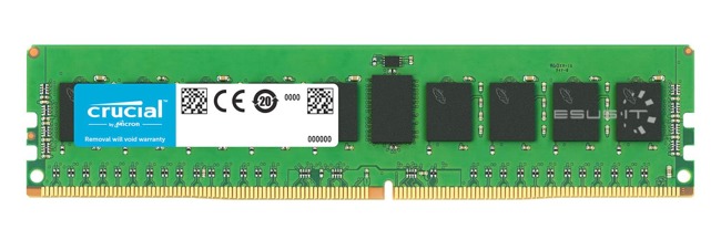 Arbeitspeicher 1x 8GB Crucial ECC REGISTERED DDR4 1Rx8 2933MHz PC4-23400 RDIMM | CT8G4RFS8293