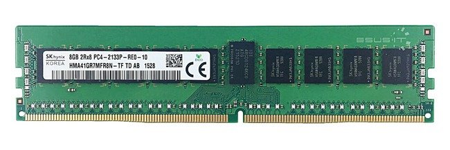 Arbeitspeicher 1x 8GB Hynix ECC REGISTERED DDR4  2133MHz PC4-17000 RDIMM | HMA41GR7MFR8N-TF