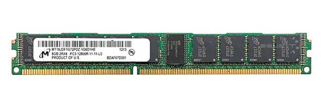 Arbeitspeicher 1x 8GB Micron ECC REGISTERED DDR3  1600MHz PC3-12800 RDIMM | MT18JDF1G72PDZ-1G6