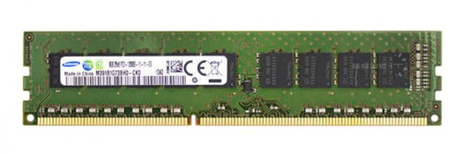 Arbeitspeicher 1x 8GB Samsung ECC UNBUFFERED DDR3  1600MHz PC3-12800 UDIMM | M391B1G73BH0-YK0