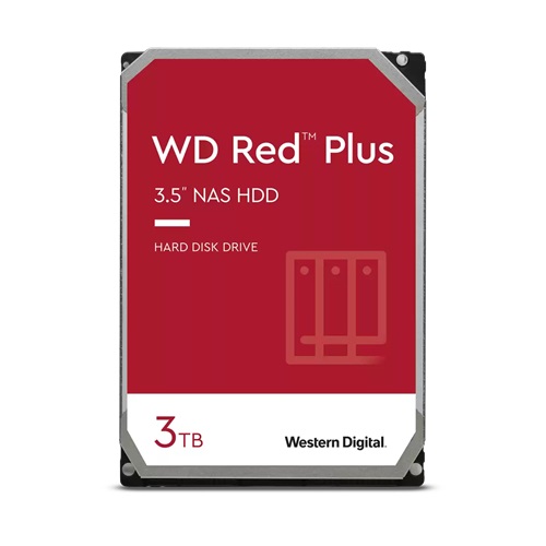 Festplatte Western Digital RED PLUS 3.5'' HDD 3TB 7200RPM SATA 6Gb/s 256MB | WD30EFPX