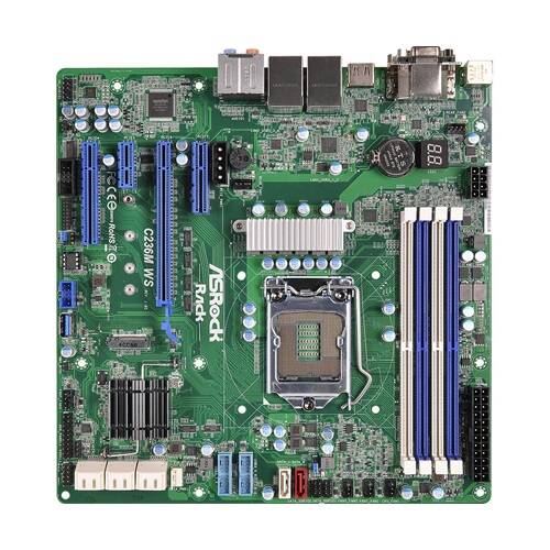 Hauptplatine Asrock Rack C236M WS LGA1151 Micro-ATX | C236M WS