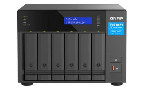 NAS-Server QNAP TVS-h674-i5-32G 6x SSD | HDD SATA 32GB RAM