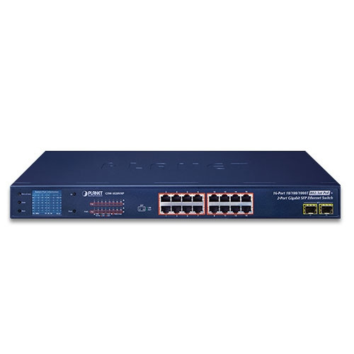 Schalter Planet GSW-1820VHP 16x 1Gb 2x SFP 300 W PoE+