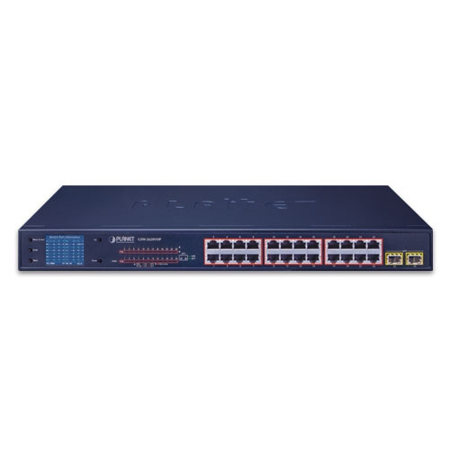 Schalter Planet GSW-2620VHP 24x 1Gb 2x SFP 300 W PoE+