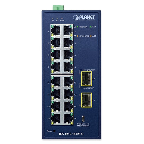 Schalter Planet IGS-4215-16T2S 16x 1Gb 2x SFP