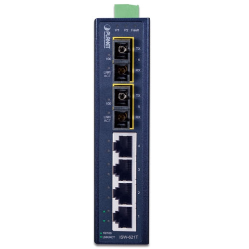 Schalter Planet ISW-621T 4x 100Mb 2x 100Mbps SFP