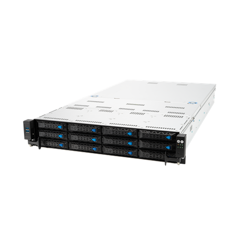 Serverplattform ASUS 2U RS520A-E11-RS12U/800W/12NVMe 90SF01Q1-M00280 AMD x 1 DDR4 x 16 14 x 3.5" U.2/U.3/SATA/SAS/NVME PSU 1+1