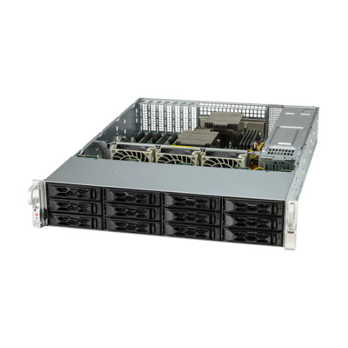 Serverplattform Supermicro 2U 2024S-TR AS-2024S-TR AMD x 2 DDR4 x 16 12 x 3.5" SATA/SAS/NVME PSU 1+1