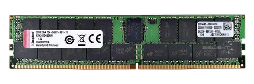 Arbeitspeicher 1x 32GB Kingston ECC REGISTERED DDR4 2Rx4 2400MHz PC4-19200 RDIMM | KSM24RD4/32MAI