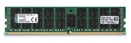 Arbeitspeicher 1x 16GB Kingston ECC REGISTERED DDR4  2133MHz PC4-17000 RDIMM | KVR21R15D4/16