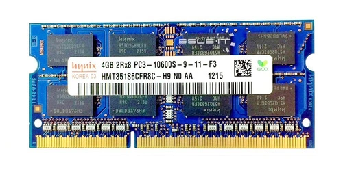 Arbeitspeicher 1x 4GB Hynix SO-DIMM DDR3 1333MHz PC3-10600 | HMT351S6CFR8C-H9