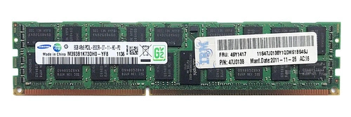 Arbeitspeicher 1x 8GB Samsung ECC REGISTERED DDR3  1066MHz PC3-8500 RDIMM | M393B1K73DH0-YF8