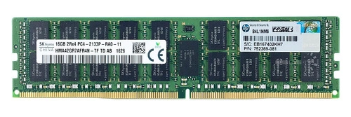 Arbeitspeicher 1x 16GB Hynix ECC REGISTERED DDR4  2133MHz PC4-17000 RDIMM | HMA42GR7AFR4N-TF