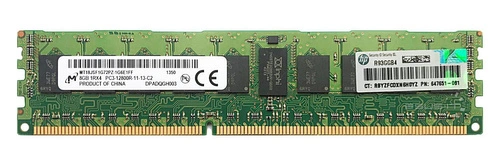 Arbeitspeicher 1x 8GB Micron ECC REGISTERED DDR3  1600MHz PC3-12800 RDIMM | MT18JSF1G72PZ-1G6 