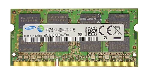 Arbeitspeicher 1x 8GB Samsung SO-DIMM DDR3 1600MHz PC3-12800 | M471B1G73EB0-YK0