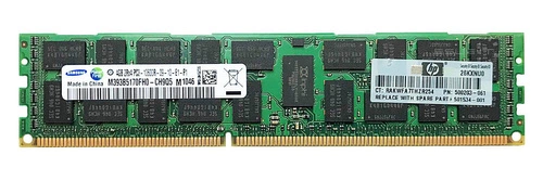 Arbeitspeicher 1x 4GB Samsung ECC REGISTERED DDR3 2Rx4 1333MHz PC3-10600 RDIMM | M393B5170FH0-CH9