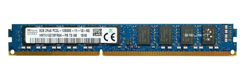 Arbeitspeicher 1x 8GB Hynix ECC UNBUFFERED DDR3 2Rx8 1600MHz PC3-12800 UDIMM | HMT41GE7BFR8A-PB