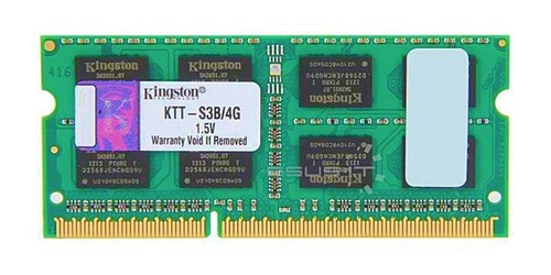 Arbeitspeicher 1x 4GB Kingston SO-DIMM DDR3 1333MHz PC3-10600 | KTT-S3B/4G