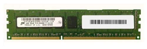 Arbeitspeicher 1x 4GB Micron ECC UNBUFFERED DDR3  1066MHz PC3-8500 UDIMM | MT18JSF51272AZ-1G1