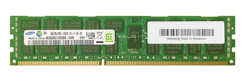 Arbeitspeicher 1x 4GB Samsung ECC REGISTERED DDR3  1333MHz PC3-10600 RDIMM | M393B5170GB0-CH9