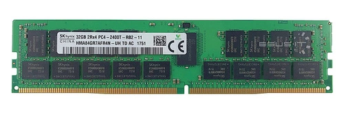 Arbeitspeicher 1x 32GB Hynix ECC REGISTERED DDR4 2Rx4 2400MHz PC4-19200 RDIMM | HMA84GR7AFR4N-UH