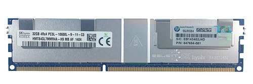 Arbeitspeicher 1x 32GB Hynix ECC LOAD REDUCED DDR3  1333MHz PC3-10600 LRDIMM | HMT84GL7MMR4A-H9